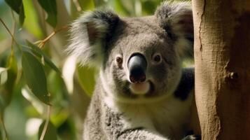koala naturlig bakgrund. illustration ai generativ foto