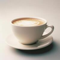 cappuccino kaffe kopp isolerat. illustration ai generativ foto