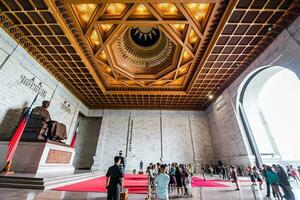 taipei, taiwan - okt 07, 2017-chiang kai-shek minnesmärke hall i taipei, taiwan, är en nationell monument, landmärke och turist attraktion restes i minne av president chiang kai-shek. foto