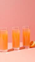orange juice. illustration ai generativ foto