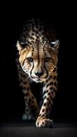 vild leopard djur. illustration ai generativ foto