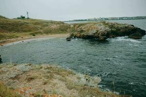 natur landskap hav livsstil molnig väder foto