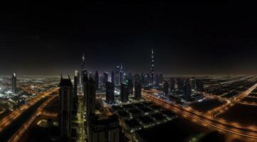 dubai bakgrund. illustration ai generativ foto