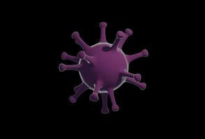 virus 3d illustration foto