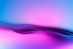abstrakt lutning färgrik bakgrund med vågor. ai genererad foto