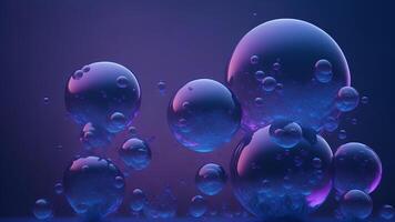 abstrakt bakgrund med bubblor ai genererad foto