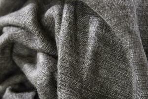 naturlig ull svart tyg. kaschmir, ull. textur av naturlig ull tyg. stickat. foto