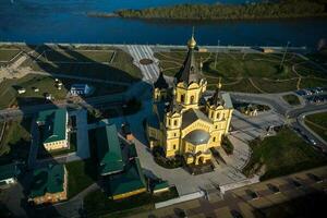 alexander nevsky katedral, tagen från en quadrocopter. foto