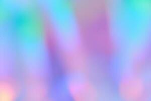 mjuk lutning bakgrund med slät suddig holografiska regnbågsskimrande färger foto
