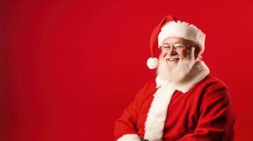 santa claus. illustration ai generativ foto