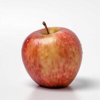 en röd äpple generativ ai genererad foto