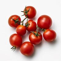en knippa av tomater generativ ai genererad foto