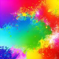 färgrik vattenfärg måla stänk bakgrund, generativ ai foto
