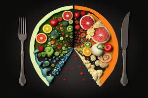 diet abstrakt begrepp illustration generativ ai foto