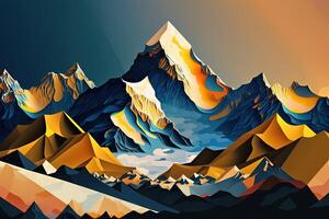 internationell berg dag bakgrund abstrakt illustration generativ ai foto