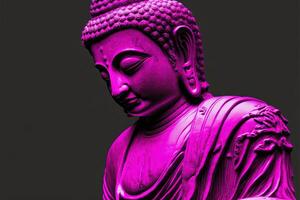 buddah magenta illustration generativ ai foto