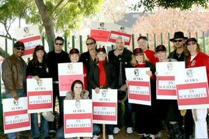 tvål aktörer tvål opera efter aktörer Stöd författare gille av Amerika strejk cbs tv stad december 17 2007 los angeles ca 2007 kathy hutchins hutchins Foto