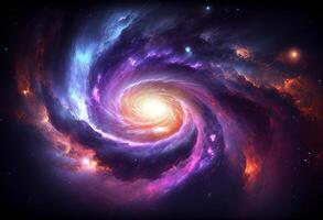 Plats galax bakgrund generativ ai foto
