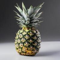 tropisk frukt ananas i isolering ,ai genererad. foto