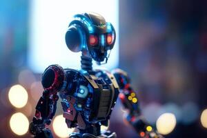 de framtida av spela ai-driven leksak robotar ta över ai genererad foto