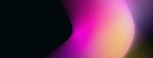 rosa kornig Färg lutning lysande abstrakt form på svart bakgrund suddig vibrerande lampor webbsida rubrik design kopia Plats foto