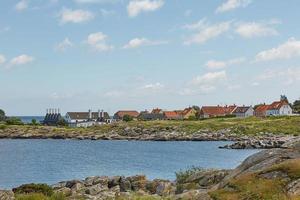 liten by svaneke på bornholm ö i danmark