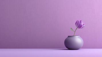 en fantastisk bild av en minimalistisk lila, visa upp de magisk elegans hittades i enkelhet. ai generativ foto