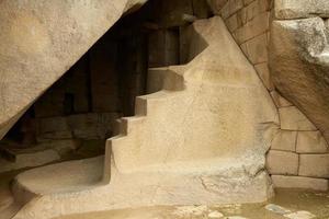 ruinerna av den förlorade incanstaden machu picchu nära Cusco i Peru foto