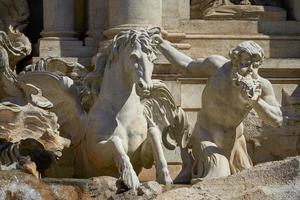 staty av Trevifontänen i Rom Italien