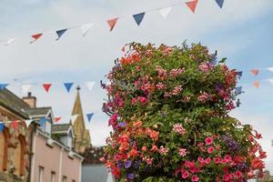 dekoration i staden tenby wales uk foto