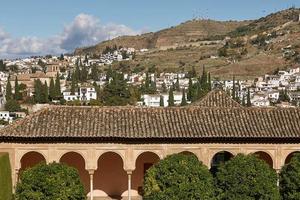 forntida arabisk fästning i Alhambra Granada Spanien