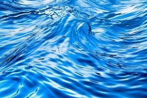 blåaktig krusning effekt vatten bakgrund. ai generativ foto