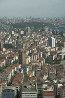 arial se av istanbul asiatisk sida urban byggnad block foto