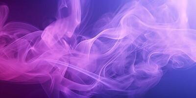 skön abstrakt rök lutning bakgrund i lila Färg, ai genererad foto
