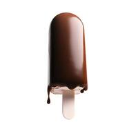 ai generativ.popsicle is grädde i choklad glasyr foto