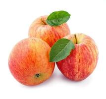 ljuv äpplen med löv. foto