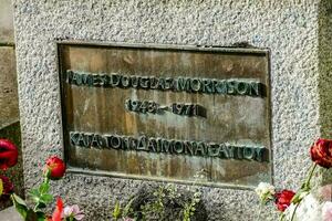 cimetiere du pere lachaise typisk franska kyrkogård foto