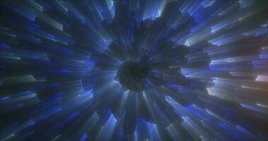 abstrakt blå energi magisk ljus lysande spiral virvla runt tunnel bakgrund foto