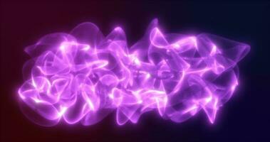 abstrakt lila energi vågor från trogen hi-tech maska partiklar lysande bakgrund foto