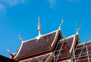 tempel staty norr av thailand foto