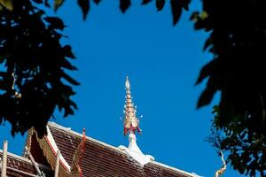 tempel staty norr av thailand foto