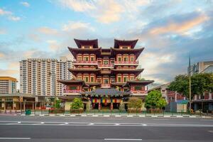 buddha tand relik tempel på china singapore foto