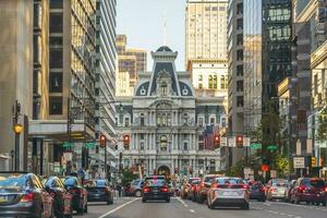 philadelphia stadens centrum stad horisont, stadsbild av Pennsylvania foto