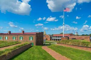 fort mchenry nationell monument i baltimore, maryland foto