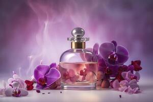 parfym arom från mjuk orkidéer blomma , generativ ai foto