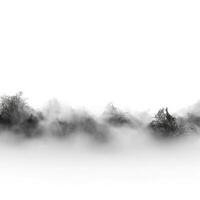 dimma isolerat på vit bakgrund, generera ai foto