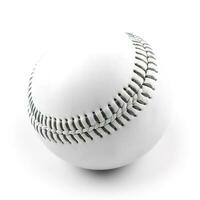 baseboll isolerat på vit bakgrund, generera ai foto