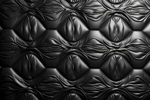 elegans svart läder mönster, generativ ai foto