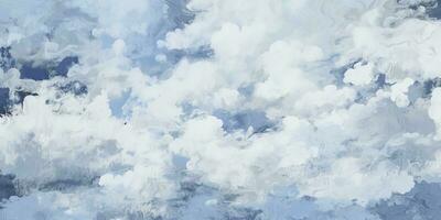 hand målad blå himmel vattenfärg abstrakt färgrik bakgrund , generera ai foto