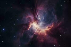 de orion nebulosa djup Plats objekt , generera ai foto